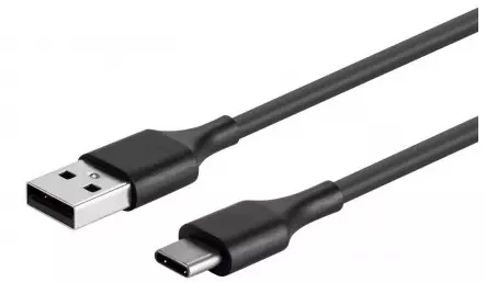 Datakaapeli USB-C 0,5m musta, Mobia - USB-C -kaapelit - 6430076520166 - 1