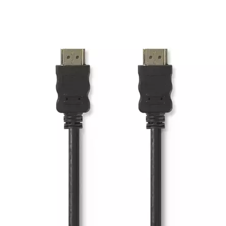 High Speed HDMI Kaapeli Ethernet | HDMI liitin | HDMI liitin | 4K@30Hz | ARC | 10.2 Gbps | 10.0 m | Pyöreä | PVC | Musta | Panta - HDMI-kaapelit - 5412810295036 - 1