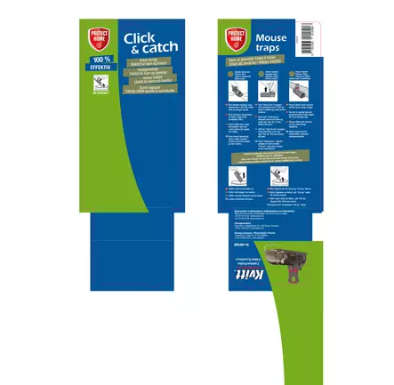 Hiirenloukku Click & Catch Kvitt - Jyrsijöiden karkottimet ja loukut - 5701363012406 - 2