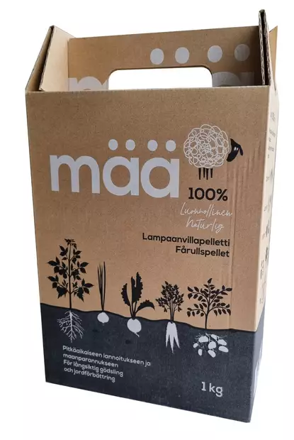 Lampaanvillapelletti 1kg MÄÄ - Mullat ja ravinteet - 6430068433566 - 1
