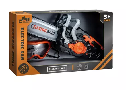 Leikkimoottorisaha ja suojalasit - Lasten työkalut ja ammattilelut - 6438484012686 - 1