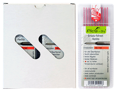 Merkintäkynän lyijy punainen dry - Merkintätyökalut - 4260056150296 - 1