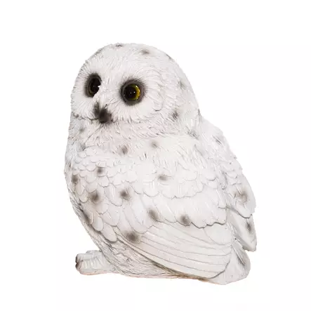 Pöllö Puutarhapatsas 14cm valkoinen - Pihakoristeet - 6410416026596 - 1