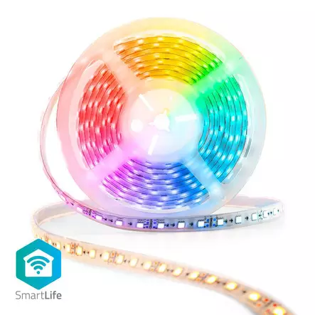 SmartLife LED-Nauha | Kylmä Valkoinen / Lämmin Valkoinen / RGB | SMD | 5.00 m | IP44 | 2700 - 6500 K | 960 lm | Android / IOS - LED-nauhat - 5412810303106 - 1
