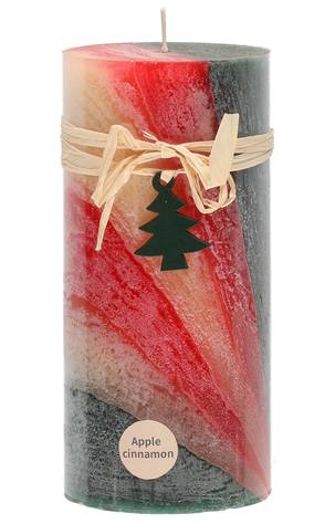 Tuoksukynttil=C3=A4 Apple/Cinnamon 7x15 cm - Kynttilät ja lyhdyt - 6410416102016 - 1