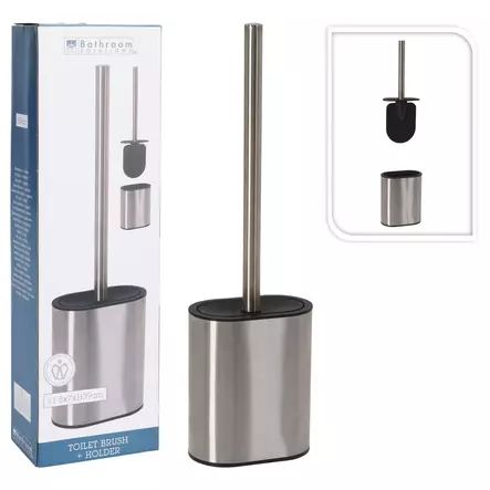 WC-harja telineellä metalli - Harjat, mopit, lastat - 8720573428026 - 1