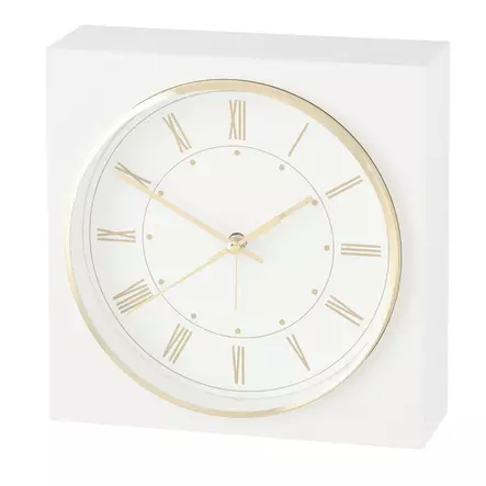 4Living Herätyskello Lady 16,5 cm - Valkoinen/Kulta - Herätyskellot - 6410416497006 - 1