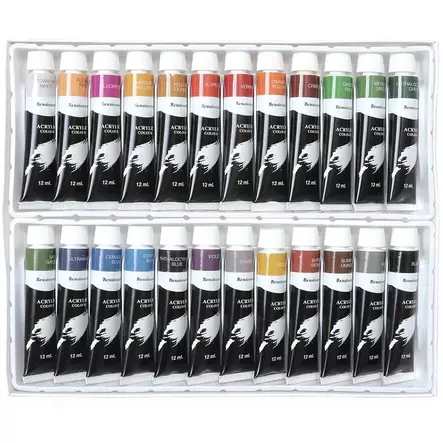 AkryylivÃ¤rit 24 x 12 ml - Akryylimaalit- ja värit - 8851907218126 - 1