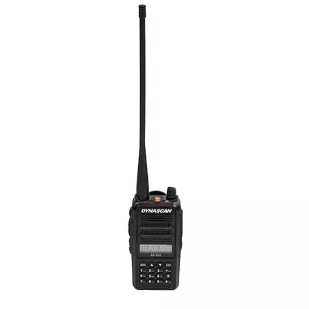 Kannettava VHF Dynascan AB-650 radioasema ilmailulle, 6W, SQ, 118-136,975 MHz, AM, 2600 mAh Li-Ion, FM-radio - PNI tuotteet - 8435550818546 - 1