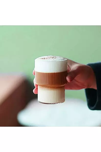 Lasi, läpinäkyvä, 7 x 7 x 11 cm, kestävä, tyylikäs, käytännöllinen - Juomalasit - 8684282041436 - 2