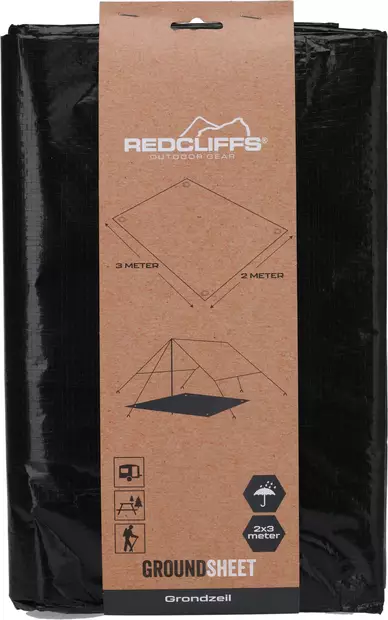 Maavaate 2x3m, pe-materiaali, 90gsm, alumiinikiinnikkeet - Makuualustat ja istuinalustat - 8721037323956 - 1