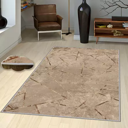 Monivärinen 80x120 cm Polyesterimatto - Antibakteerinen, Konepestävä, 3D Digitaalinen Painatus, Liukumaton Alusta - Pienet matot ja käytävämatot - 8682870071766 - 2