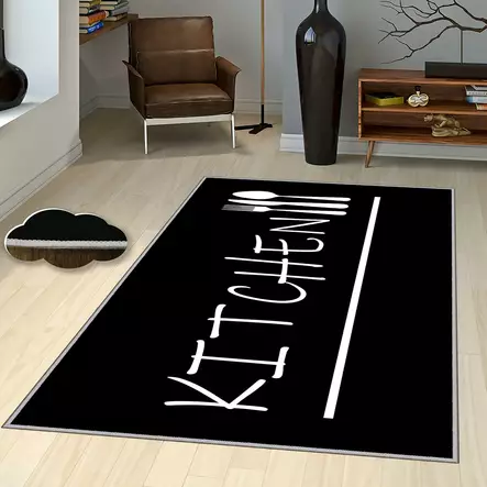 Monivärinen 80x120 cm Polyesterimatto - Antibakteerinen, Konepestävä, 3D Digitaalinen Painatus, Liukumaton Alusta - Pienet matot ja käytävämatot - 8682870076266 - 2