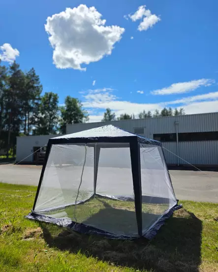 Paviljonki Hyttysverkolla 3 x 3 m - Helposti Kasattava Kesäkatos - Paviljongit ja pergolat - 6438168118536 - 2