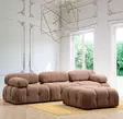 1-istuttava sohva, ruskea, 95 cm x 95 cm x 75 cm, kestävä, mukava, muokattava - Sohvat - 8683743323876 - 4