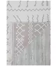 100% Puuvillamatto 160x230 cm - Käännettävä, Helppohoitoinen, Valkoinen Beige, Kestävä ja Tyylikäs Sisustuselementti - Suuret ja keskikokoiset matot - 8683342220156 - 5