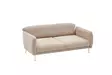 3-istuttava vuodesohva, beige kulta, 210 cm leveä, kestävä, monikäyttöinen - Vuodesohvat - 8683743317646 - 13
