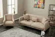 3-istuttava vuodesohva, beige kulta, 210 cm leveä, kestävä, monikäyttöinen - Vuodesohvat - 8683743317646 - 4