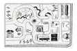 Liikennematto 100x150 Mustavalkoinen 1 - Lastenhuoneen matot - 6410413032156 - 1