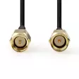 Antennikaapeli | SMA uros | SMA uros | Kullattu | 50 Ohm | Yksinkertainen suojaus | 5.00 m | Pyöreä | PVC | Musta | Label - Antennikaapelit - 5412810425396 - 10