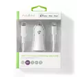 Autolaturi | 20 W | 1.67 / 2.22 / 3.0 A | Lähtöliitäntöjen määrä: 1 | Portin tyyppi: USB-C | Lightning 8-Pin (irrallinen) Kaapeli | 1.00 m | Automaattinen Jännitteen Valinta - Autolaturit - 5412810334636 - 66
