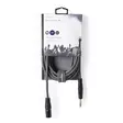Balansoitu Audiojohto | XLR 3-Pin uros | 6.35 mm uros | Niklattu | 5.00 m | Pyöreä | PVC | Tummanharmaa | Pahvikotelo - Audiokaapelit - 5412810295746 - 66