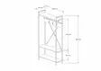 Tyylikäs ja Toiminnallinen Hall Stand - Valkoinen Harmaa, 100% Melamiinipinnoitettu, 90x180x34 cm, Monikäyttöinen - Eteiskaapit - 8681875683226 - 5