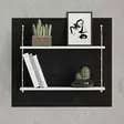 Valkoinen Seinähylly 72x58x20 cm - 100% Melamiinipinnoitettu Lastulevy, Metallikiinnike, Helppo Asennus - Seinähyllyt - 8681181788806 - 2