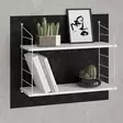Valkoinen Seinähylly 72x58x20 cm - 100% Melamiinipinnoitettu Lastulevy, Metallikiinnike, Helppo Asennus - Seinähyllyt - 8681181788806 - 1