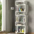 Kirjahylly, valkoinen, Leveys 60 cm, kestävä, skandinaavinen - Kirjahyllyt - 8681181613276 - 1