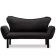2-istuttava vuodesohva, musta, Leveys 150 cm, kestävä, monikäyttöinen - Vuodesohvat - 8681875569506 - 3