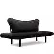 2-istuttava vuodesohva, musta, Leveys 150 cm, kestävä, monikäyttöinen - Vuodesohvat - 8681875569506 - 5