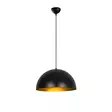 Kattokruunu, musta kulta, Halkaisija 40 cm, kestävä, säädettävä - Katto- ja seinävalaisimet - 8681875643176 - 2