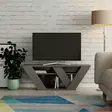 TV-taso, antrasiitti, 110 cm leveä, kestävä, tilava - TV-tasot - 8681875101126 - 2