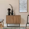 Konsoli, musta pähkinäpuu, 90 cm leveä, kestävä, käytännöllinen - Lipastot ja senkit - 8682870773356 - 1