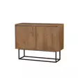 Konsoli, musta pähkinäpuu, 90 cm leveä, kestävä, käytännöllinen - Lipastot ja senkit - 8682870773356 - 3