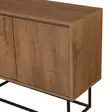 Konsoli, musta pähkinäpuu, 90 cm leveä, kestävä, käytännöllinen - Lipastot ja senkit - 8682870773356 - 4