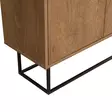 Konsoli, musta pähkinäpuu, 90 cm leveä, kestävä, käytännöllinen - Lipastot ja senkit - 8682870773356 - 5