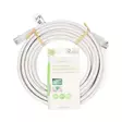 Coax & Cat6 yhdistelmäkaapeli | IEC (Coax) Uros / RJ45 uros | IEC (Coax) Naaras / RJ45 uros | Niklattu | RG58 | 75 Ohm | Tuplasuojattu | 5.00 m | Pyöreä | PVC | Valkoinen | Label - Antennikaapelit - 5412810426416 - 66