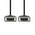 DVI-kaapeli | DVI-D 24+1-Pin Uros | DVI-D 24+1-Pin Uros | 1080p | Niklattu | 10.0 m | Suora | PVC | Musta | Muovipussi - Tietokone ja verkko - 5412810263646 - 10