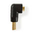 HDMI -sovitin | HDMI liitin | HDMI Ulostulo | Kullattu | Kulma, 90 ° | ABS-Muovi | Musta | 1 kpl | Laatikko - Videoliittimet ja plugit - 5412810289936 - 4