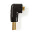 HDMI -sovitin | HDMI liitin | HDMI Ulostulo | Kullattu | Kulma, 90 ° | ABS-Muovi | Musta | 1 kpl | Laatikko - Videoliittimet ja plugit - 5412810289936 - 7