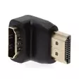 HDMI -sovitin | HDMI liitin | HDMI Ulostulo | Kullattu | Kulma, 90 ° | ABS-Muovi | Musta | 1 kpl | Laatikko - Videoliittimet ja plugit - 5412810289936 - 1