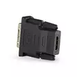 HDMI -sovitin | HDMI Ulostulo | DVI-D 24+1-Pin Uros | Kullattu | Suora | PVC | Antrasiitti | 1 kpl | Ikkunallinen laatikko - Videoliittimet ja plugit - 5412810265466 - 1