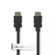 High Speed HDMI Kaapeli Ethernet | HDMI liitin | HDMI liitin | 4K@30Hz | ARC | 10.2 Gbps | 10.0 m | Pyöreä | PVC | Musta | Panta - HDMI-kaapelit - 5412810295036 - 66