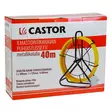 Ilmastointikanavan puhdistussetti 40m metallikelalla, Castor - Ilmanvaihtoventtiilit ja säleiköt - 6438168104256 - 2