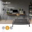 Jalkatuki | Säädettävä kulma | Musta | Metalli / Muovi - Toimistoergonomia - 5412810304516 - 5