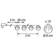 Koristepallosarja Haltia 8cm 10 led - Valosarjat - 6435200299376 - 3