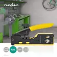 Kuorintapihdit | CAT5 / CAT5e / CAT6 / CAT6a / CAT7 / RJ12 / RJ45 | Kuorinta / Leikkaus / Pihdit | Kumi / Teräs | Keltainen / Musta - Kaapelityökalut - 5412810336616 - 5