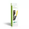 Kuorintapihdit | CAT5 / CAT5e / CAT6 / CAT6a / CAT7 / RJ12 / RJ45 | Kuorinta / Leikkaus / Pihdit | Kumi / Teräs | Keltainen / Musta - Kaapelityökalut - 5412810336616 - 69